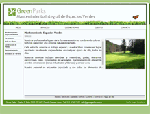 Tablet Screenshot of greenparks.com.ar